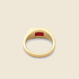 Slim Lennox Ring - Gold Vermeil/Polished Red Agate - Miansai - STAG Provisions - W - Accessories - Ring