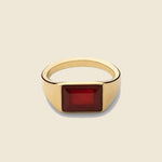 Slim Lennox Ring - Gold Vermeil/Polished Red Agate - Miansai - STAG Provisions - W - Accessories - Ring