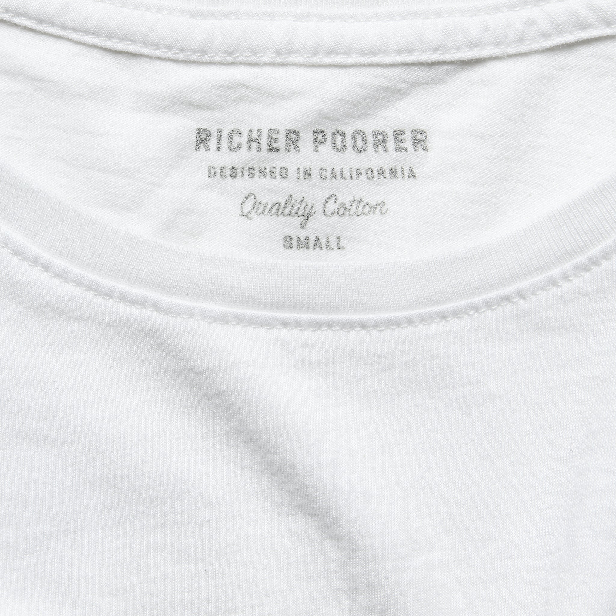 Long Sleeve Cropped Tee - White - Richer Poorer - STAG Provisions - W - Tops - L/S Knit