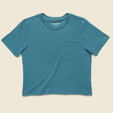 Boxy Crop Tee - Cool Green - Richer Poorer - STAG Provisions - W - Tops - S/S Tee