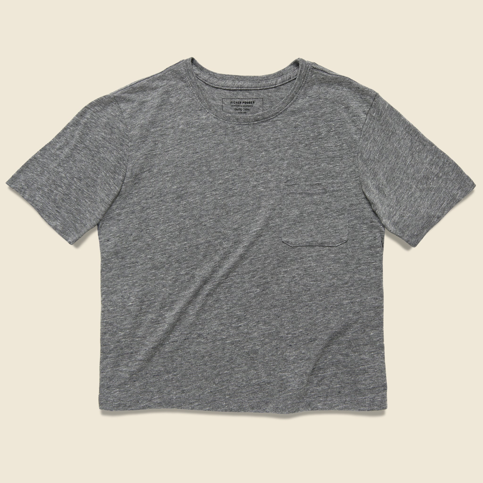 Boxy Crop Tee - Grey - Richer Poorer - STAG Provisions - W - Tops - S/S Tee