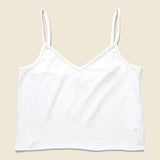 Spaghetti Cropped Tank - White - Richer Poorer - STAG Provisions - W - Tops - Sleeveless