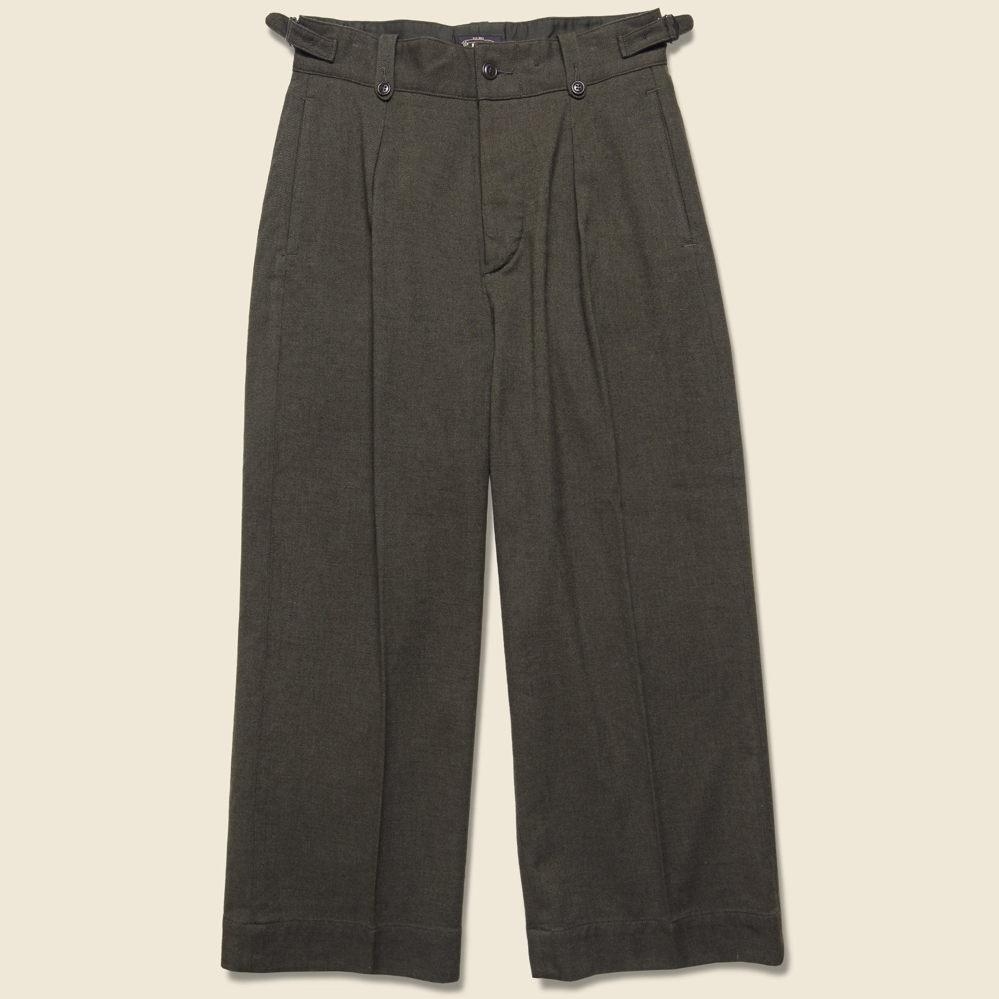 Kyle Wool Trouser - Sedona Moss - RRL - STAG Provisions - W - Pants - Twill