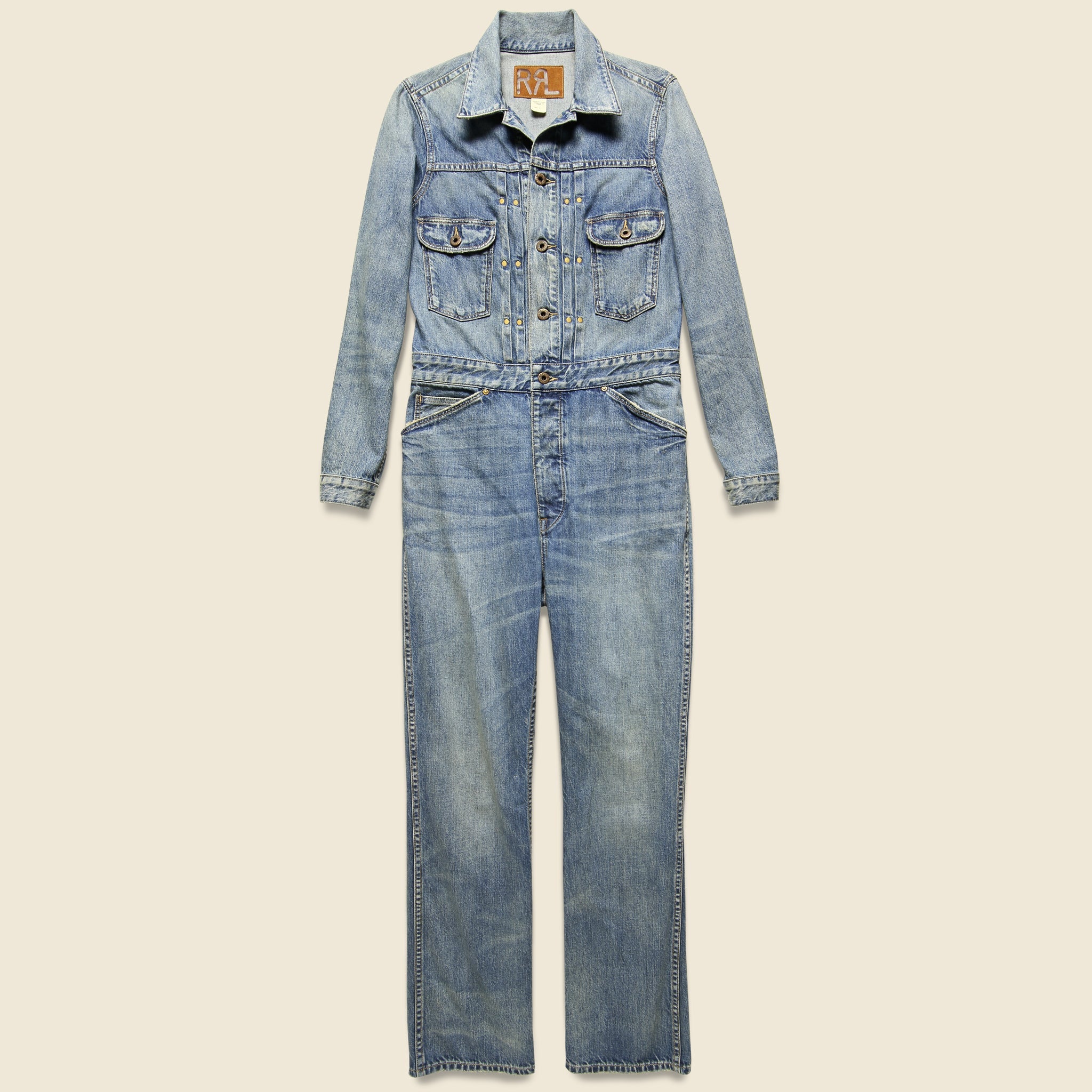 Left-Hand Denim Coverall - Ellison Wash - RRL - STAG Provisions - W - Onepiece - Jumpsuit