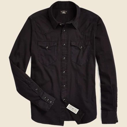 Buffalo Western - Black - RRL - STAG Provisions - W - Tops - L/S Woven