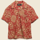 Cotton-Linen Camp Shirt - Bandana - RRL - STAG Provisions - W - Tops - S/S Woven