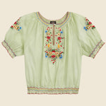 Daniela Blouse - Verde - RRL - STAG Provisions - W - Tops - S/S Woven