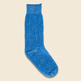 Merino Wool & Cotton Double Face Socks - Blue - RoToTo - STAG Provisions - W - Accessories - Socks