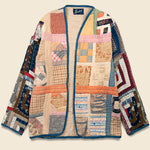 Scofield Cross w/ Log Cabin Sleeves Quilt Kimono - Beige/Multi - Vintage - STAG Provisions - W - One & Done - Apparel