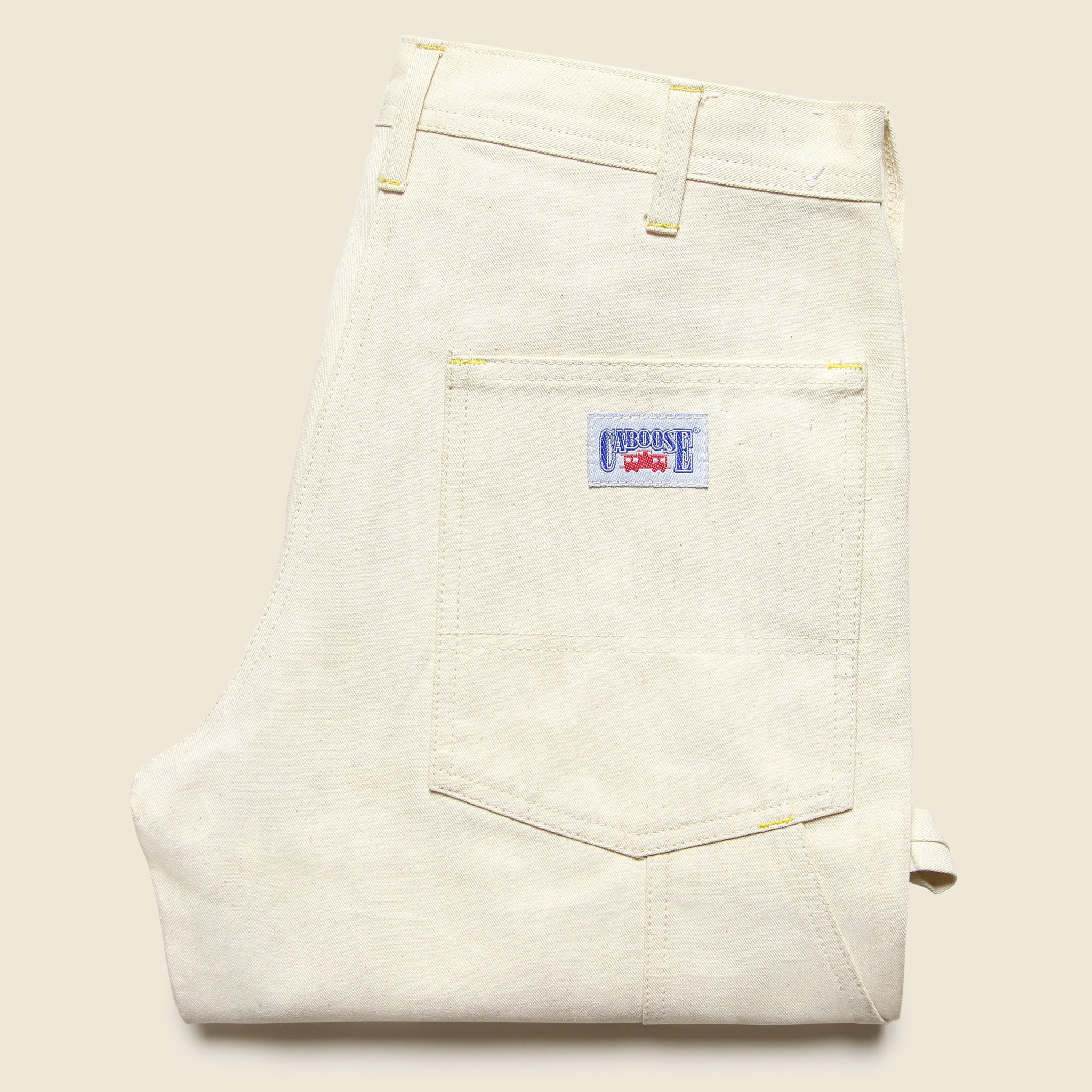 Deadstock Caboose Canvas Pants - Natural - Vintage - STAG Provisions - W - One & Done - Apparel