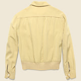 Sam Solomon Silk/Wool Bomber - Pale Yellow - Vintage - STAG Provisions - W - One & Done - Apparel