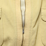 Sam Solomon Silk/Wool Bomber - Pale Yellow - Vintage - STAG Provisions - W - One & Done - Apparel