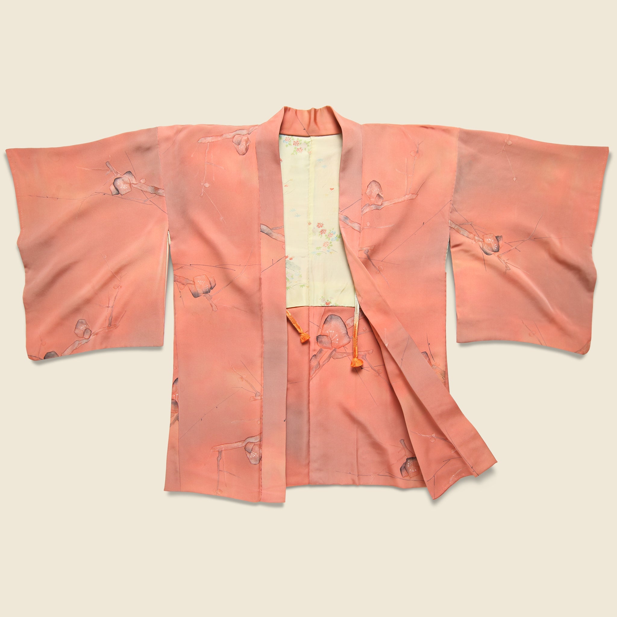 Watercolor Blossom Silk Kimono - Pink - Vintage - STAG Provisions - W - One & Done - Apparel