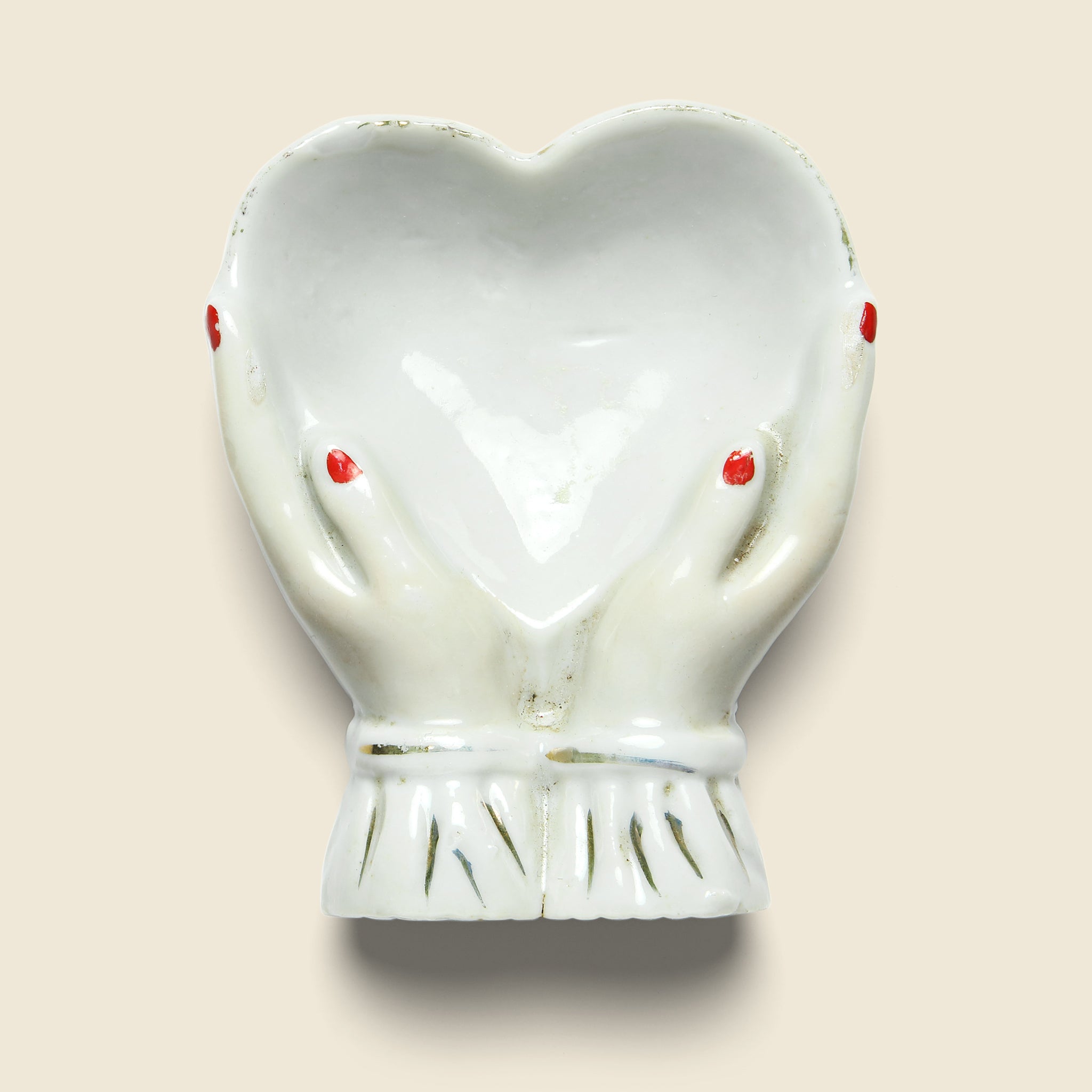 Heart in Hands Dish - Porcelain - Vintage - STAG Provisions - W - One & Done - Miscellaneous