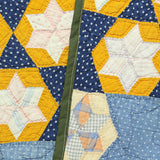 Scofield Hexagon Star Quilt Kimono - Navy/Yellow/Red - Vintage - STAG Provisions - W - One & Done - Apparel