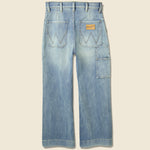 Wide Leg Utility Crop Jean - Hurricane Blue - Wrangler - STAG Provisions - W - Pants - Denim