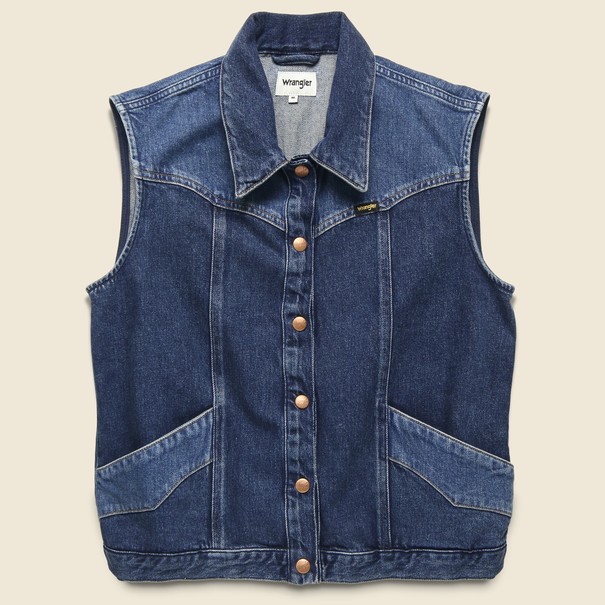 Denim Western Vest - Canyon Night - Wrangler - STAG Provisions - W - Outerwear - Vest