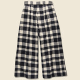 Nikita Culotte - White/Midnight Plaid - Esby - STAG Provisions - W - Pants - Twill