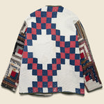 Scofield Log Cabin Sleeves Quilt Kimono - Red/White/Blue - Vintage - STAG Provisions - W - One & Done - Apparel