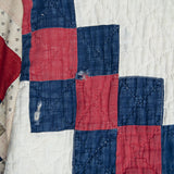 Scofield Log Cabin Sleeves Quilt Kimono - Red/White/Blue - Vintage - STAG Provisions - W - One & Done - Apparel